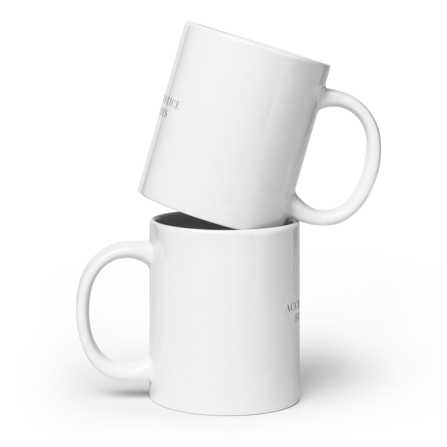 Official The Access To Justice For Families White glossy mug