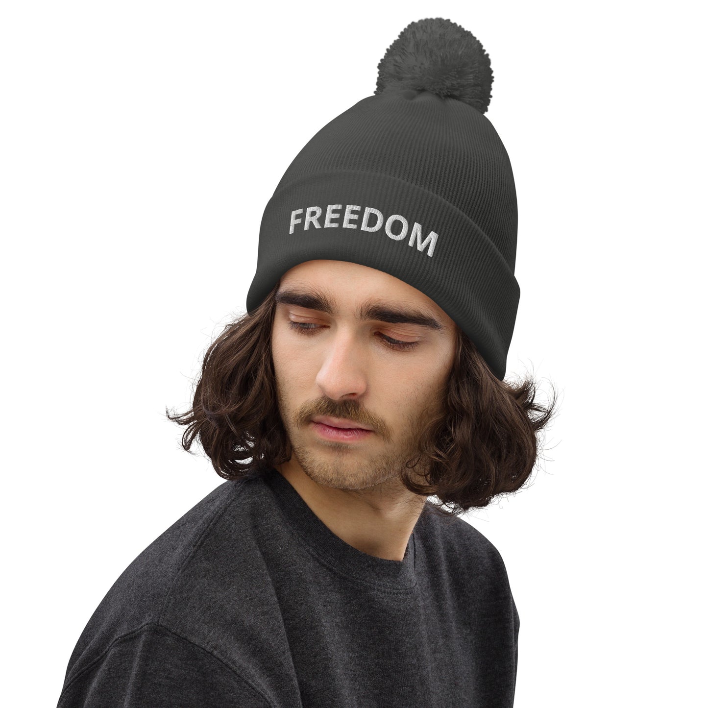 Pom Pom Beanie 'Freedom'