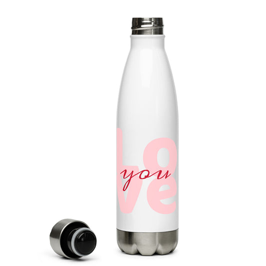 Stainless Steel Water 'Love You' Bottle