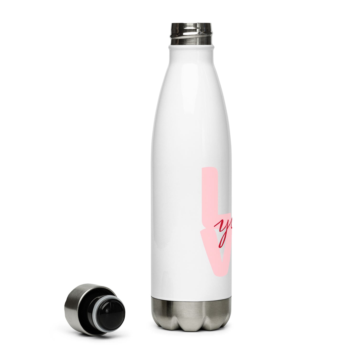 Stainless Steel Water 'Love You' Bottle